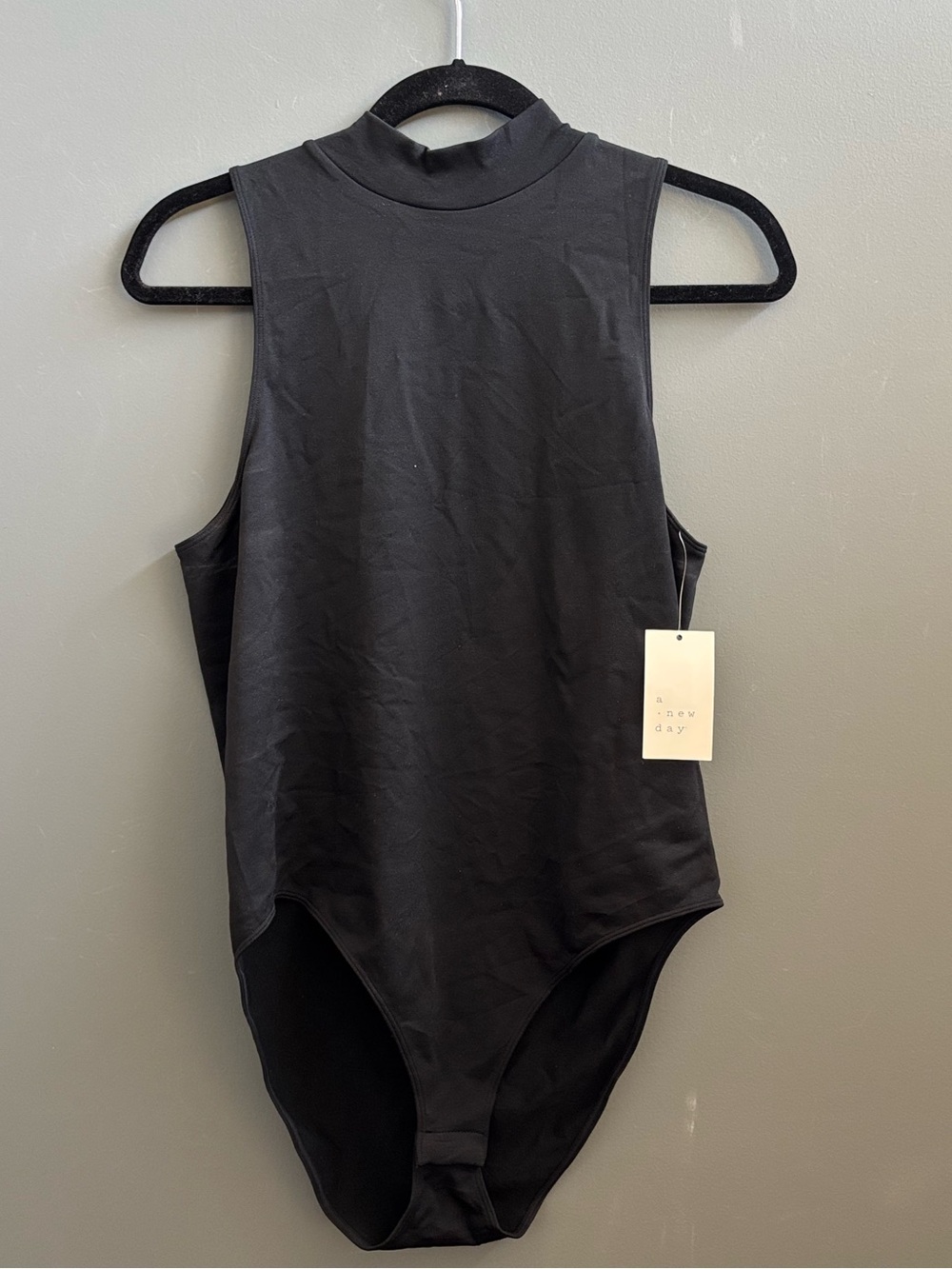 NWT a new day Black Sleeveless Mock Neck Bodysuit